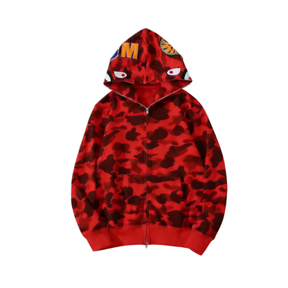 Camo Shark Hoodie